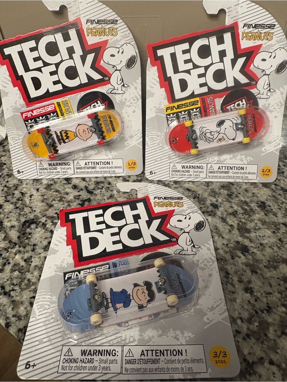 Tech Deck Finesse Peanuts 75th Anniversary Set 3/3